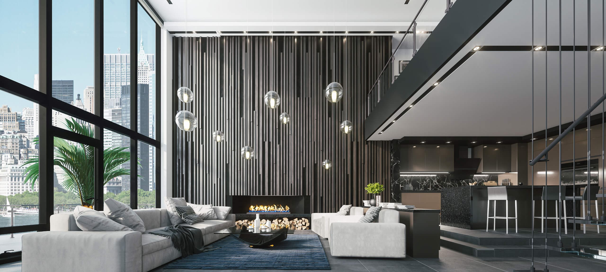 Elegant Modern Fireplace